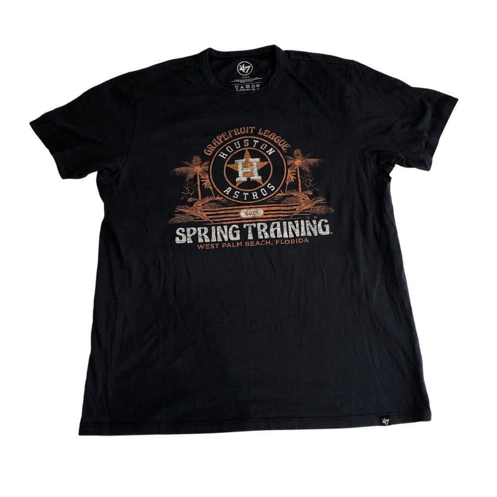 Houston Astros Shirt Size L Grapefruit League Spring Training Blue Unisex 47 Tee